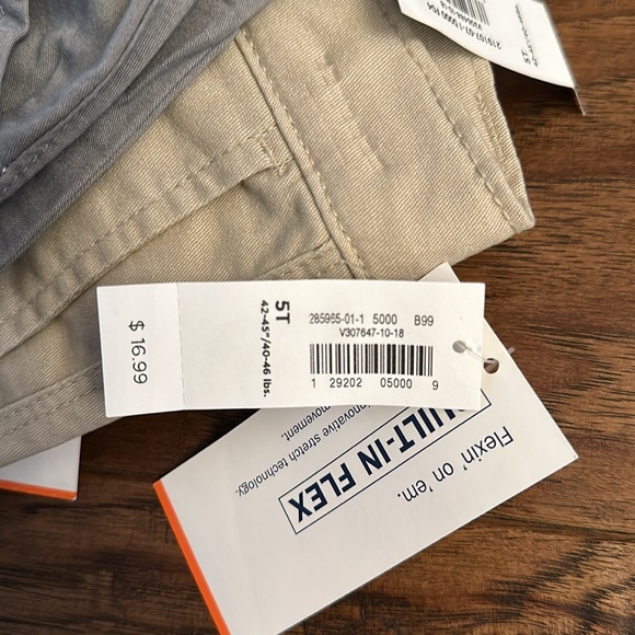 Set of Three NWT Old Navy Khaki 5T Pants - Picture 6 of 6